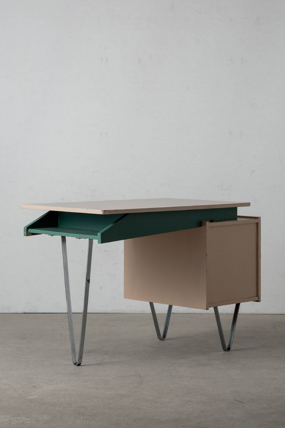 Desk by Cees Braakman for Pastoe in Wood and Steel
