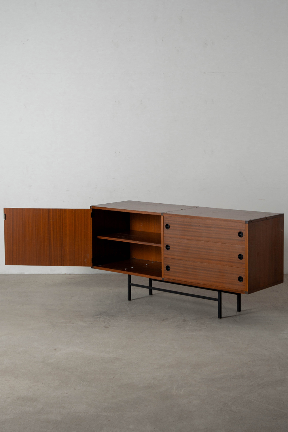 Sideboard by A.R.P for Minvielle in Wood and Steel