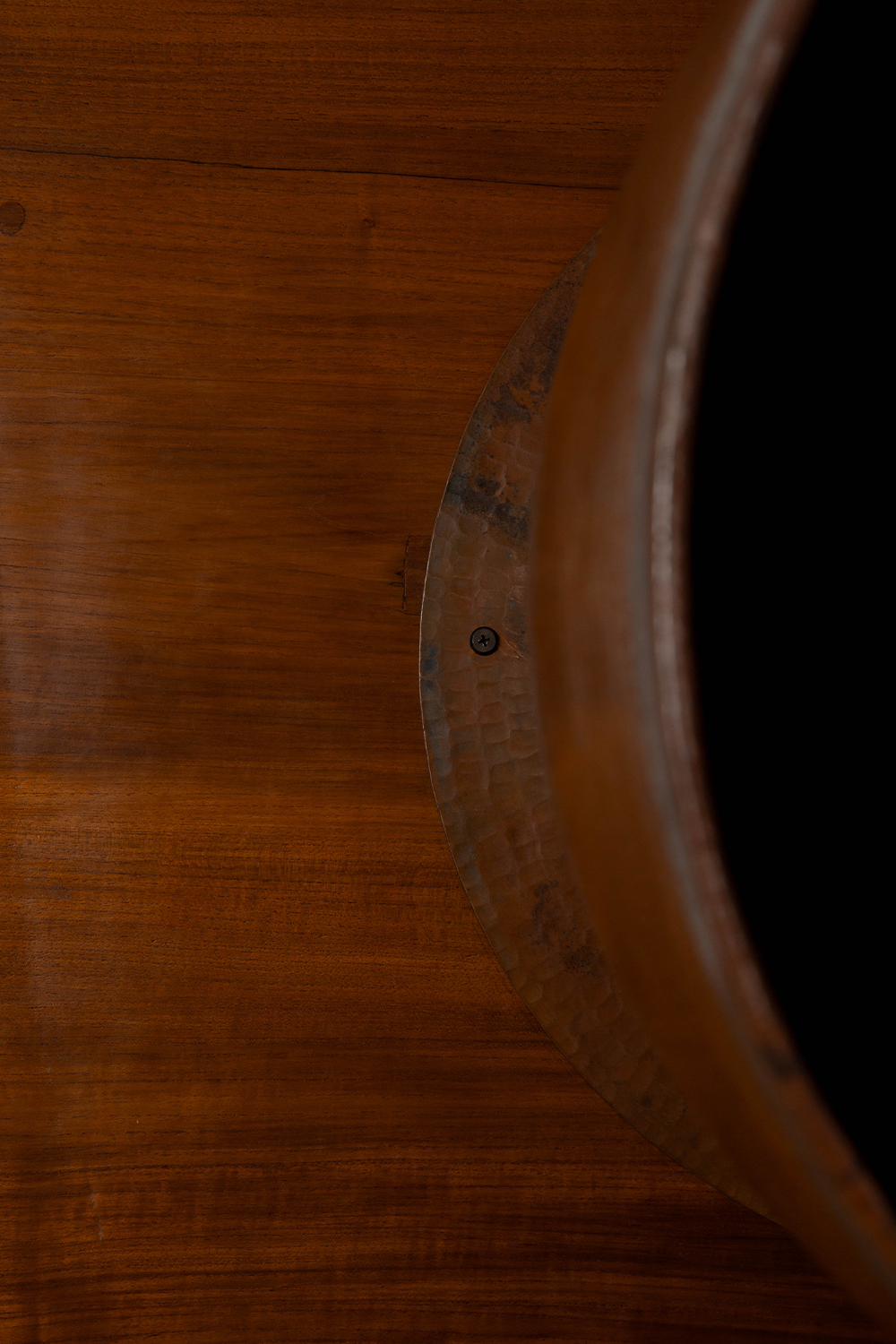 Dining Table by Jürgen Lehl for Babaghuri in Wood and Copper