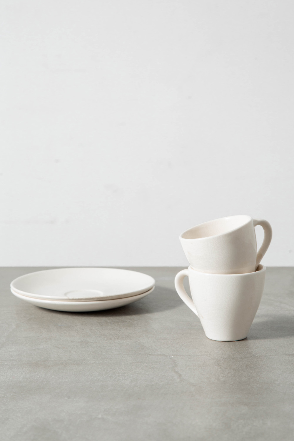 Coffee Cup & Saucer Set by Sori Yanagi for Matsumura & Co in Ceramic