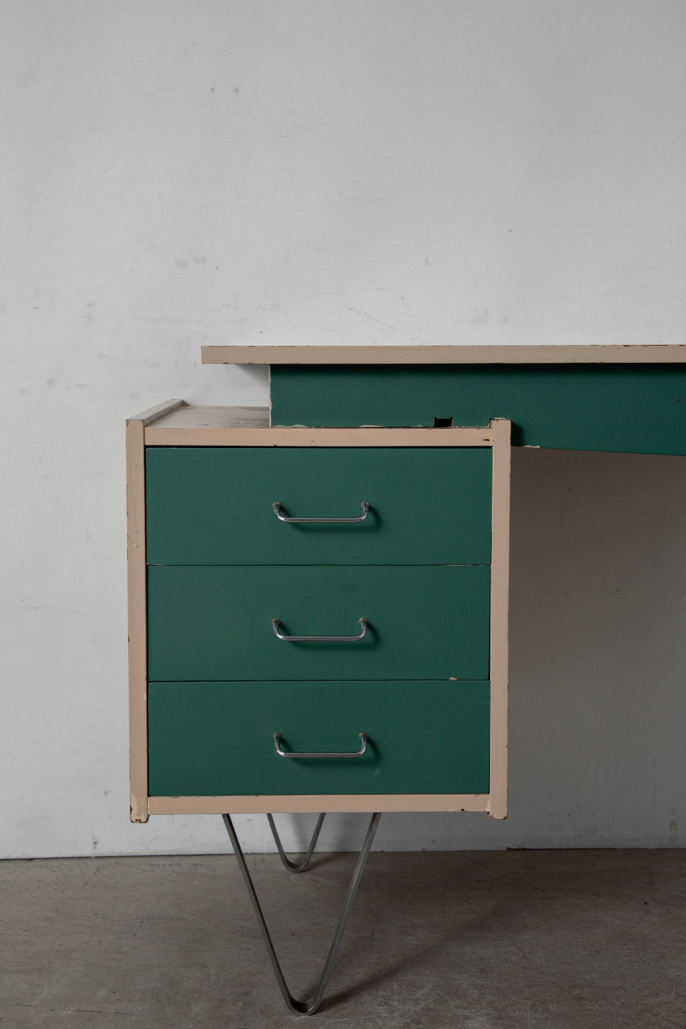 Desk by Cees Braakman for Pastoe in Wood and Steel