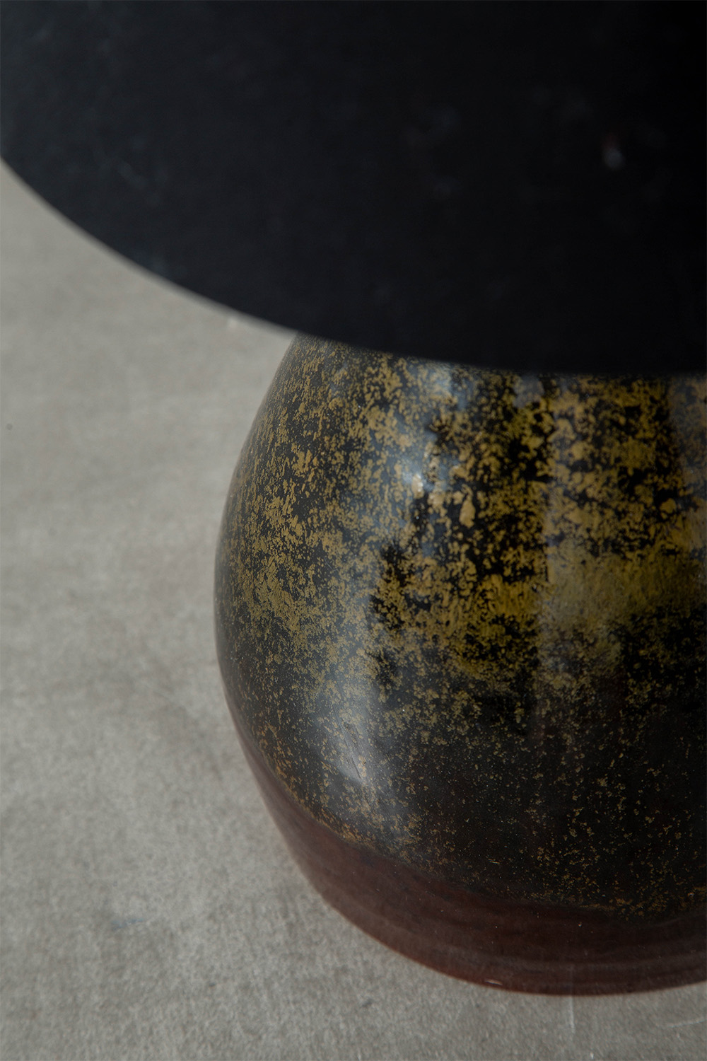 Table Lamp in Fabric and Ceramic
