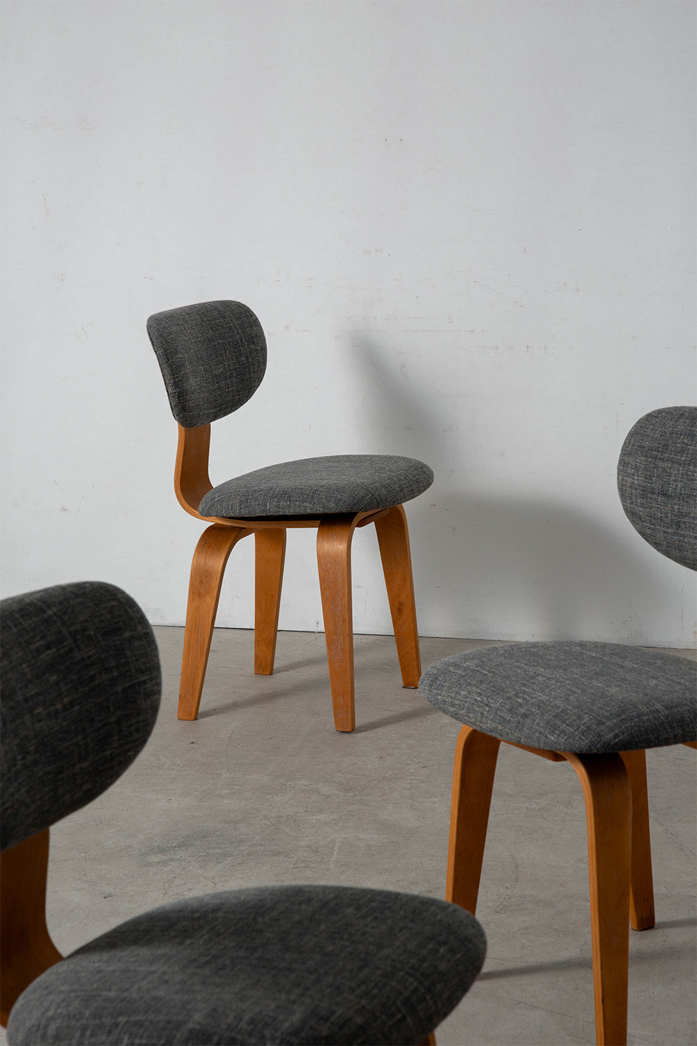 SB02 Dining Chair by Cees Braakman for Psatoe in Wood and Fabric
