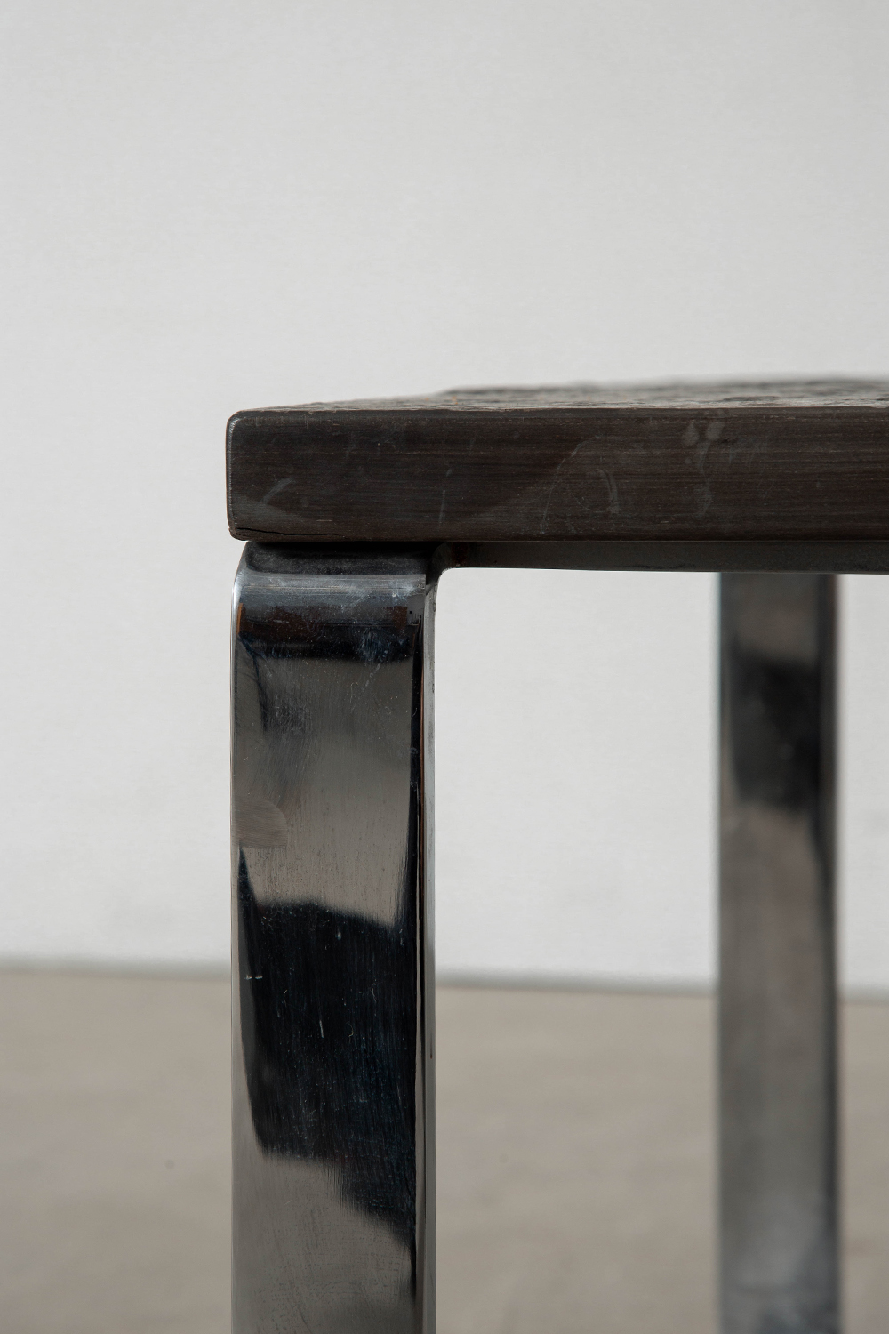 Primus 1062 Coffee Table by Peter Draenert for Draenert in Stone and Chrome