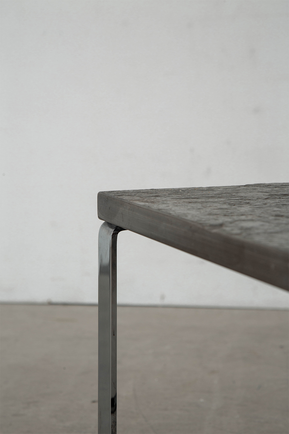 Primus 1062 Coffee Table by Peter Draenert for Draenert in Stone and Chrome