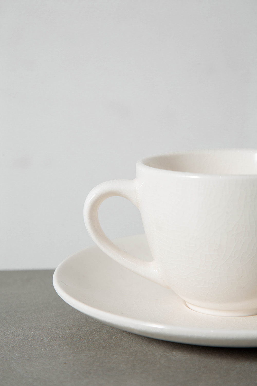 Coffee Cup & Saucer Set by Sori Yanagi for Matsumura & Co in Ceramic