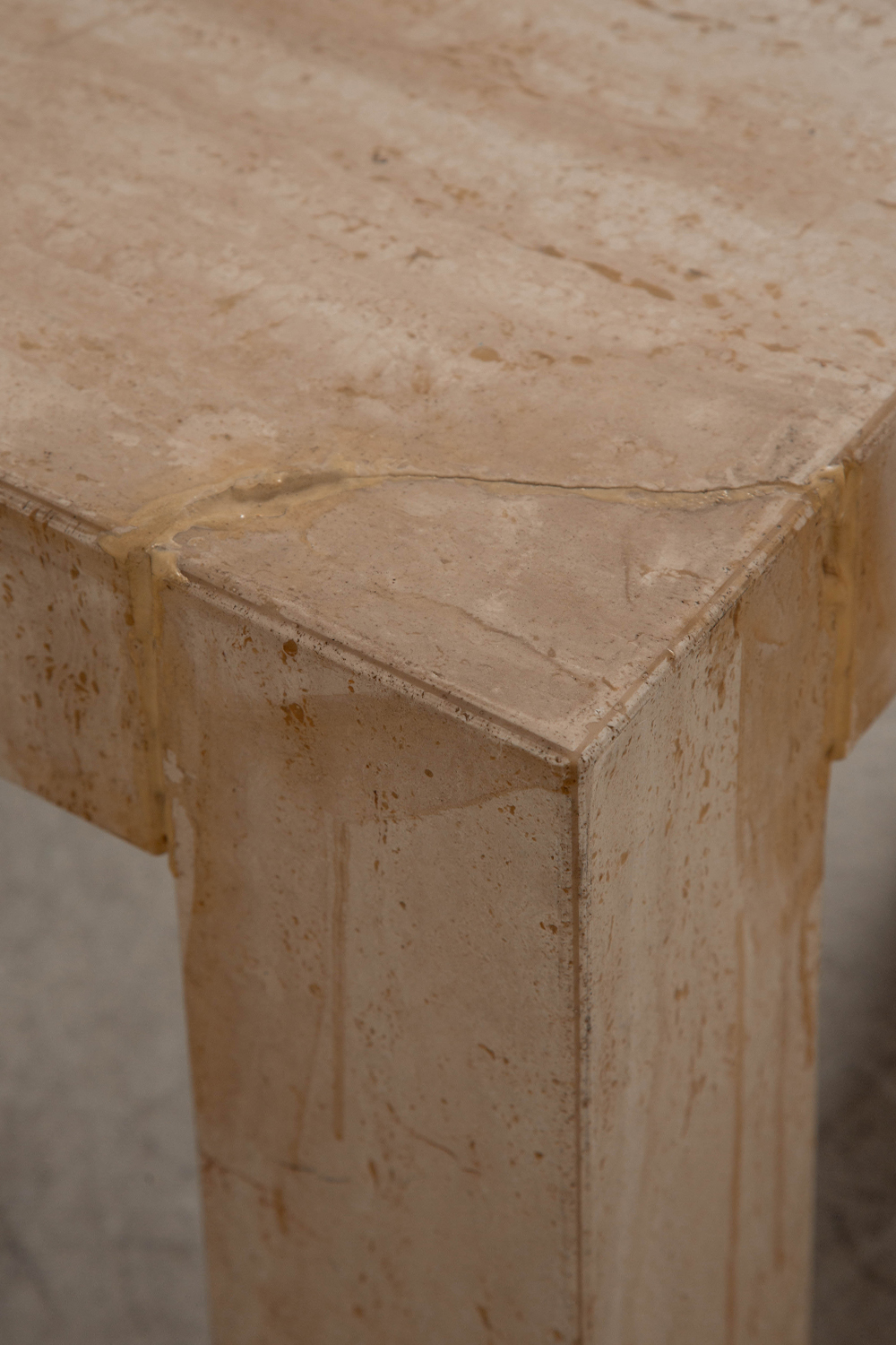 Coffee Table in Travertine