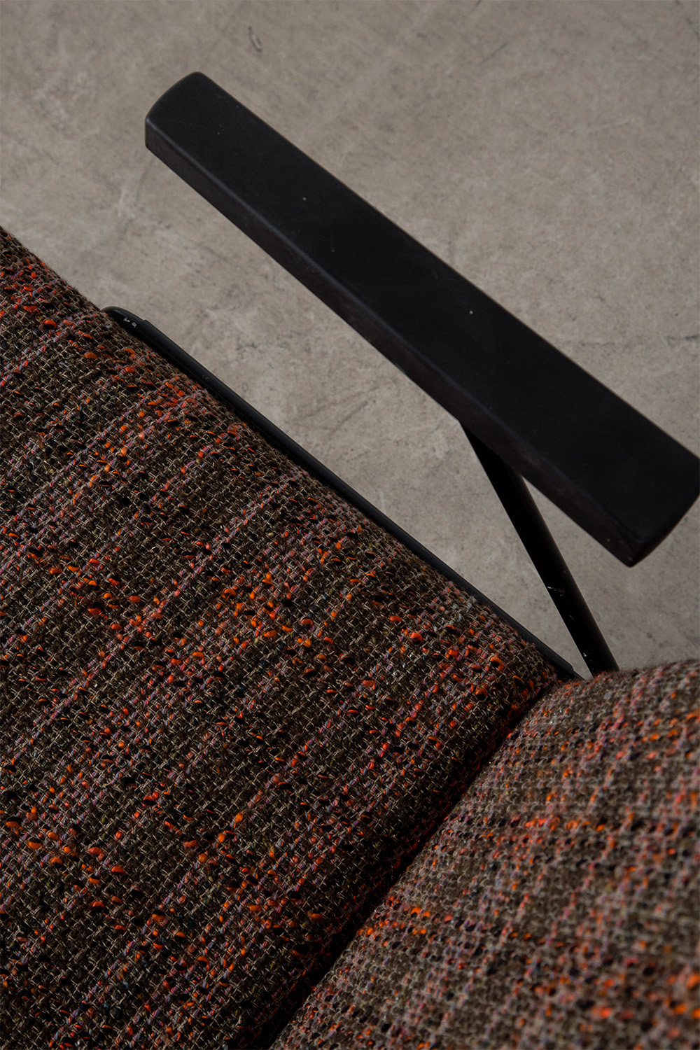 Oase Lounge Chair by Wim Rietveld for Ahrend De Cirkel in Fabric and Steel