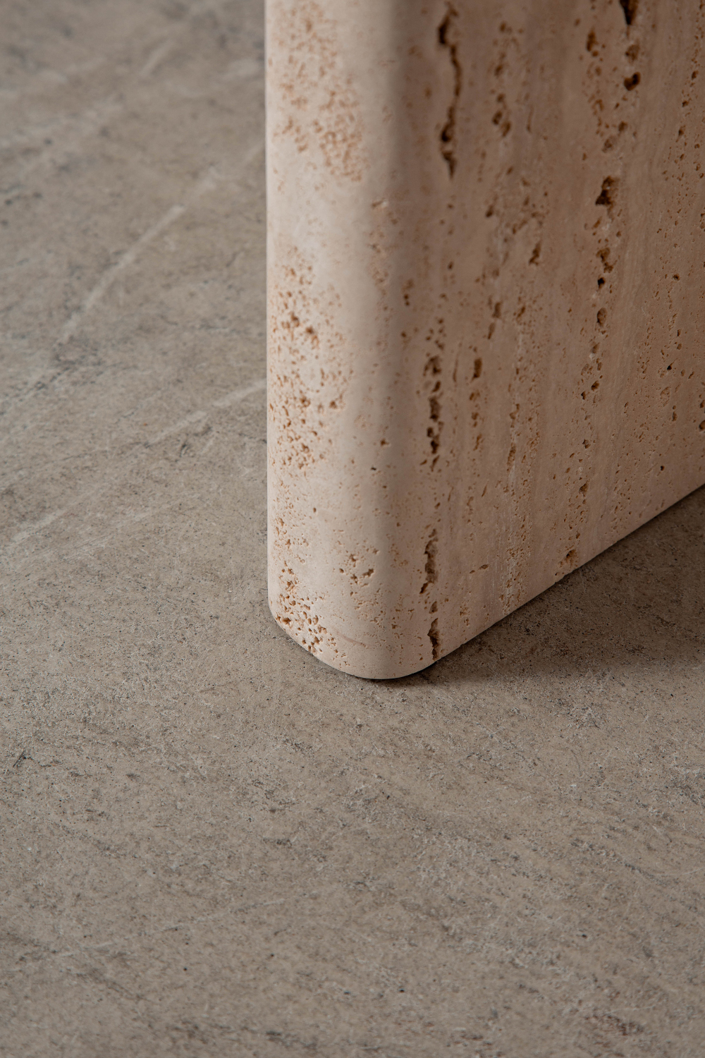 Treviso Side Table by Carlos Guijarro for Kendo in Travertine