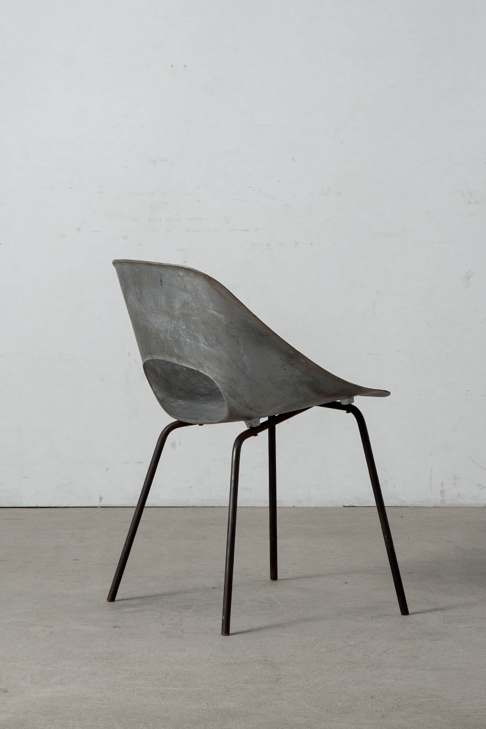 Tulip Chair by Pierre Guariche for Steiner in Aluminium and Steel