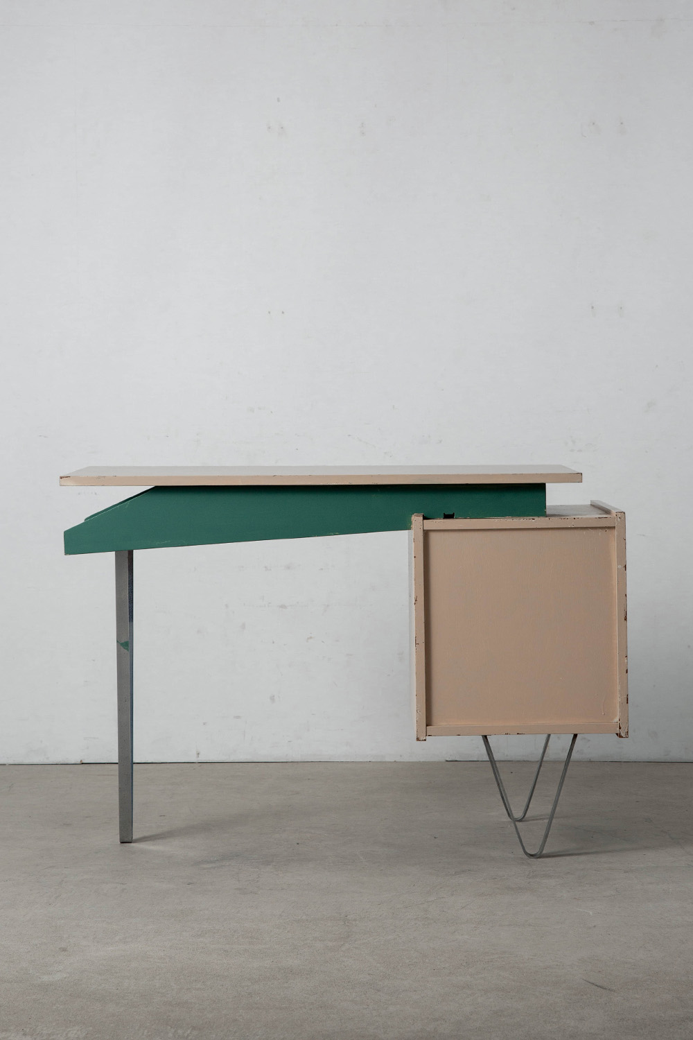 Desk by Cees Braakman for Pastoe in Wood and Steel