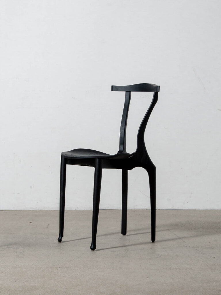 Gaulinetta Chair by Oscar Tusquets for BD Barcelona in Ash and Black