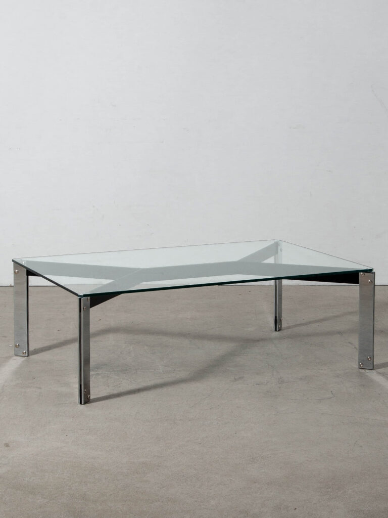 María Coffee Table by Miguel Milá for Kendo in Glass and Steel