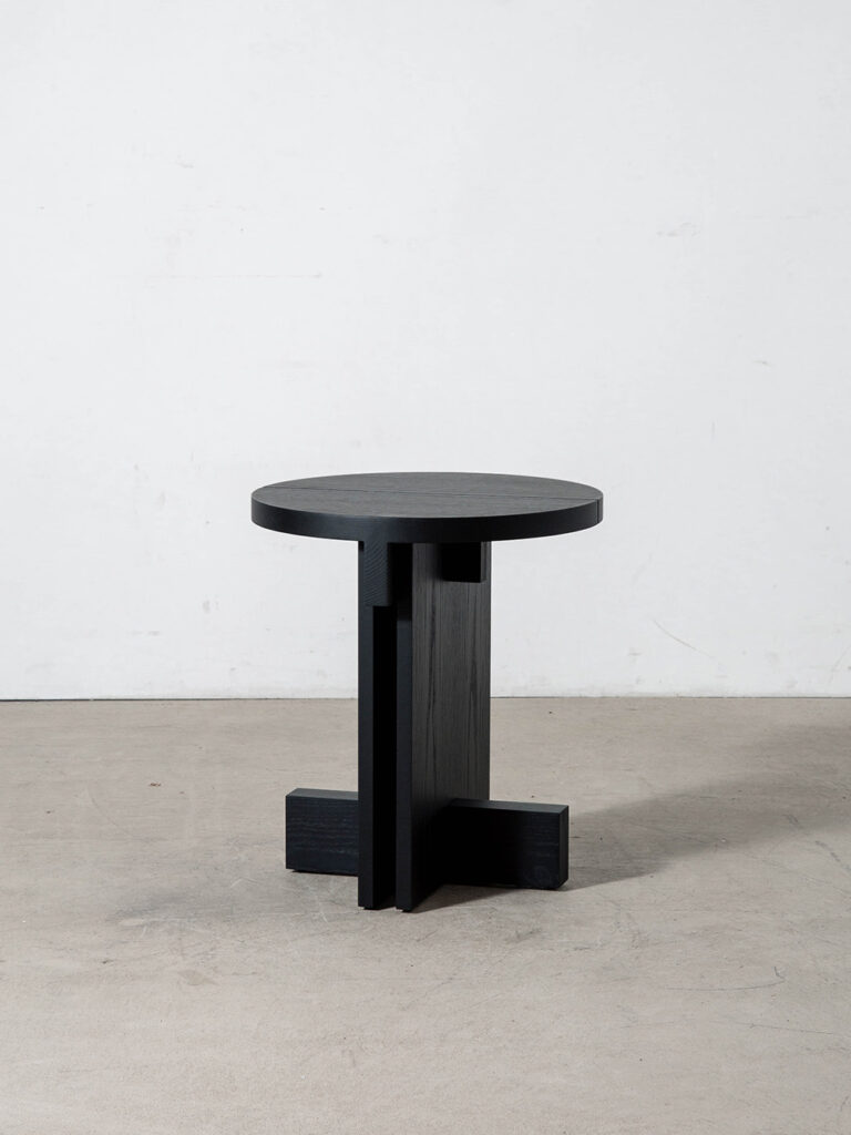 Rak Side Table φ45 by Francesc Rifé for Kendo in Black Ash