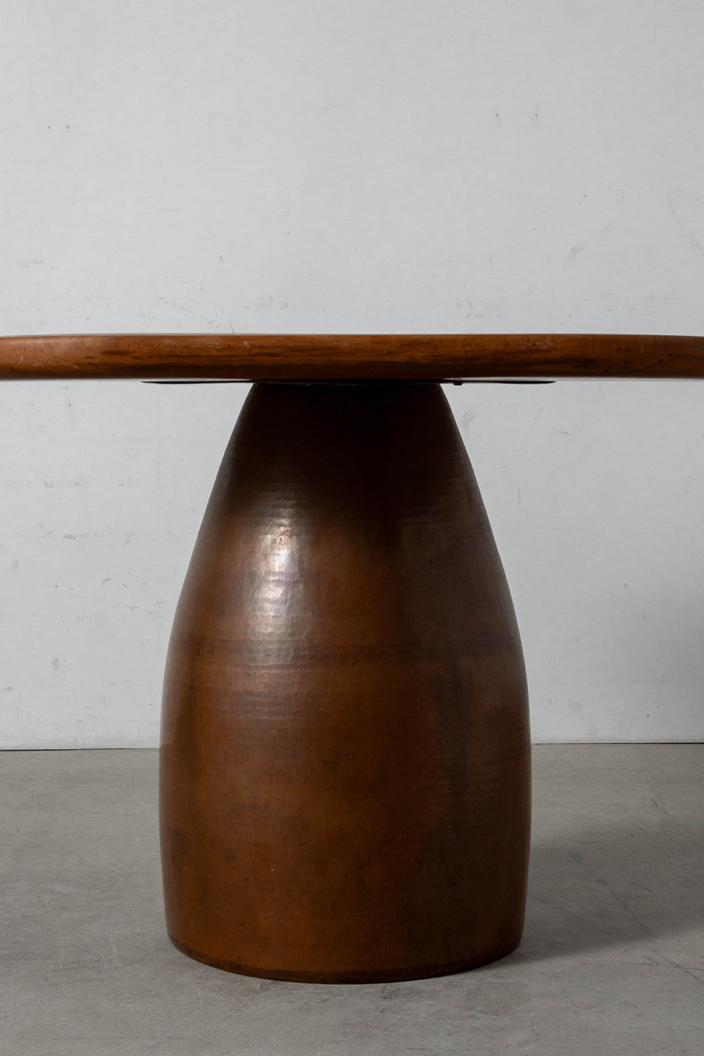 Dining Table by Jürgen Lehl for Babaghuri in Wood and Copper