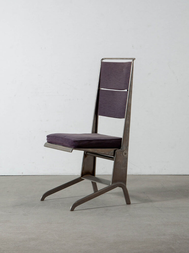 Folding Chair by Jean Prouvé for TECTA in Steel and Fabric