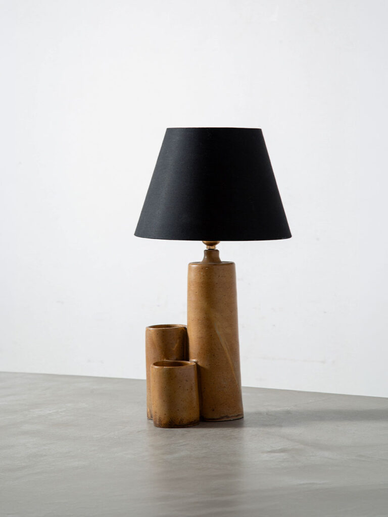 Table Lamp in Ceramic and Brass