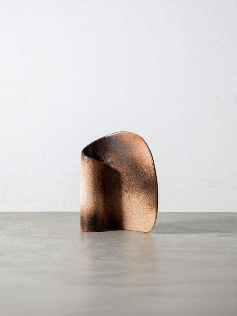 Flower Vase by Fred and Andrée Stocker in Ceramic