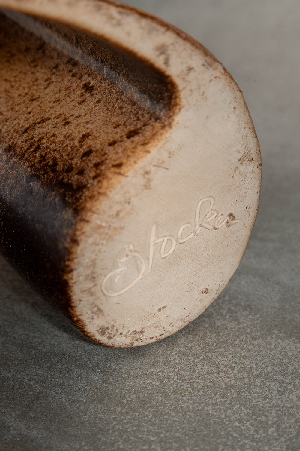 Flower Vase by Fred and Andrée Stocker in Ceramic
