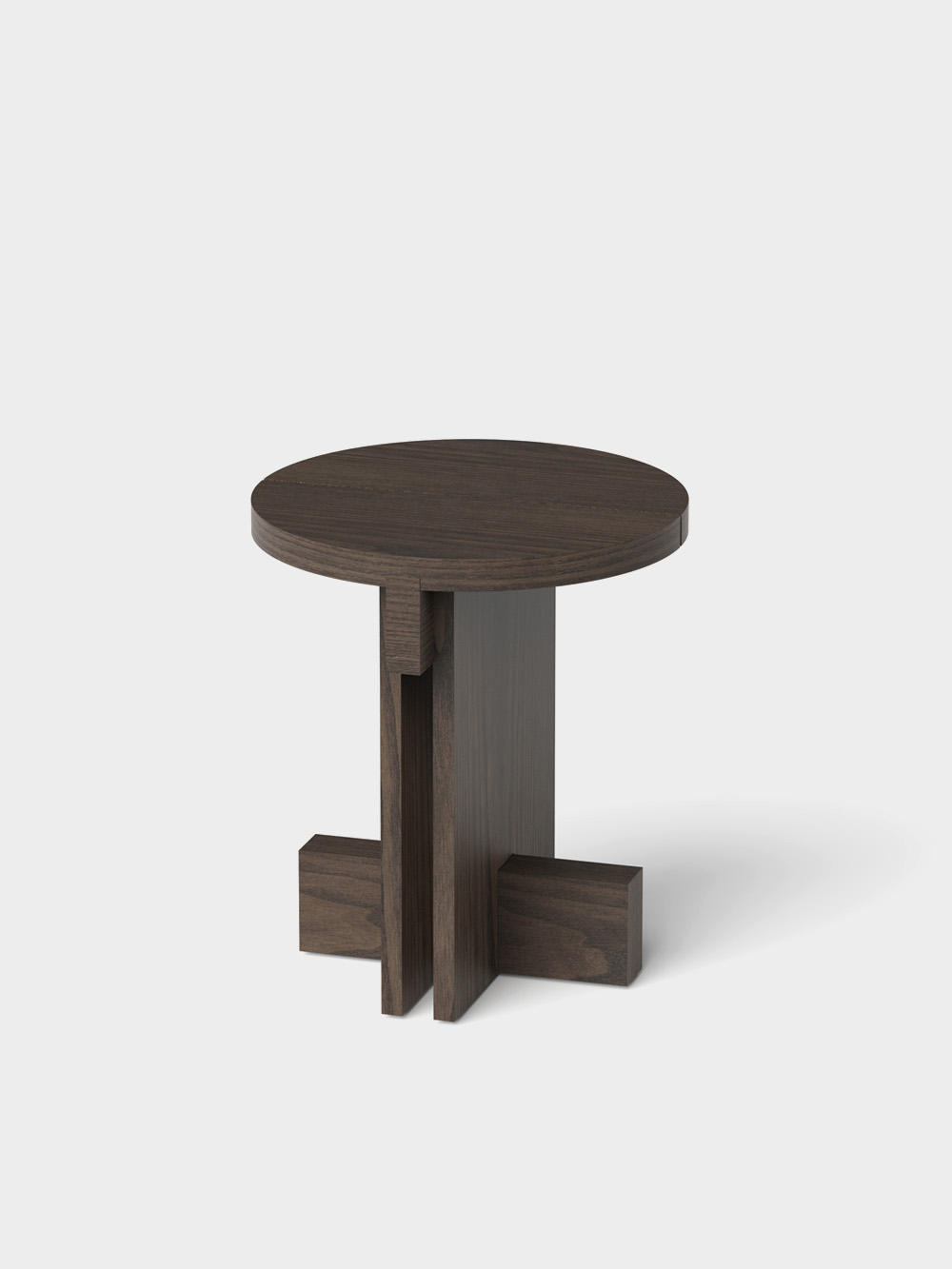 Rak Side Table φ45 by Francesc Rifé for Kendo in Black Ash&nbsp;Grey 