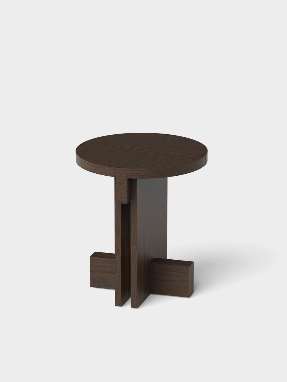 Rak Side Table φ45 by Francesc Rifé for Kendo in Black Ash&nbsp;Tostado 