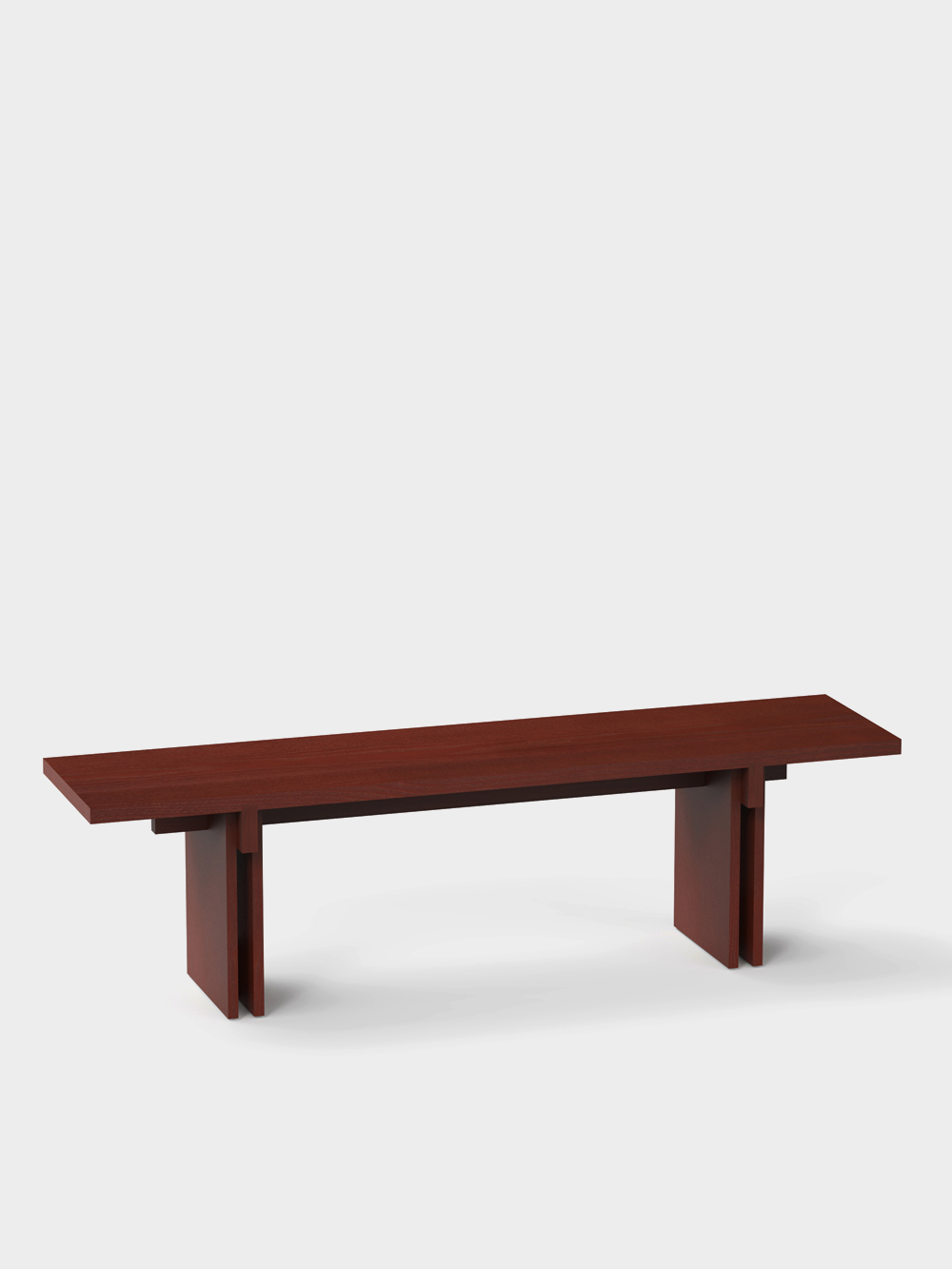 Rak Bench by Francesc Rifé for Kendo in Natural Ash&nbsp;Burgundy 