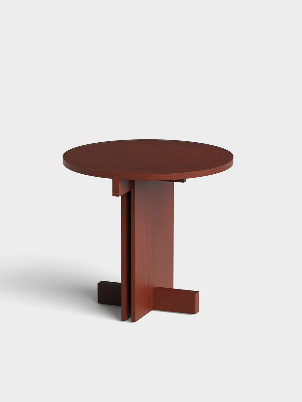 Rak Bistro Table φ80 by Francesc Rifé for Kendo in Natural Ash&nbsp;Burgundy 