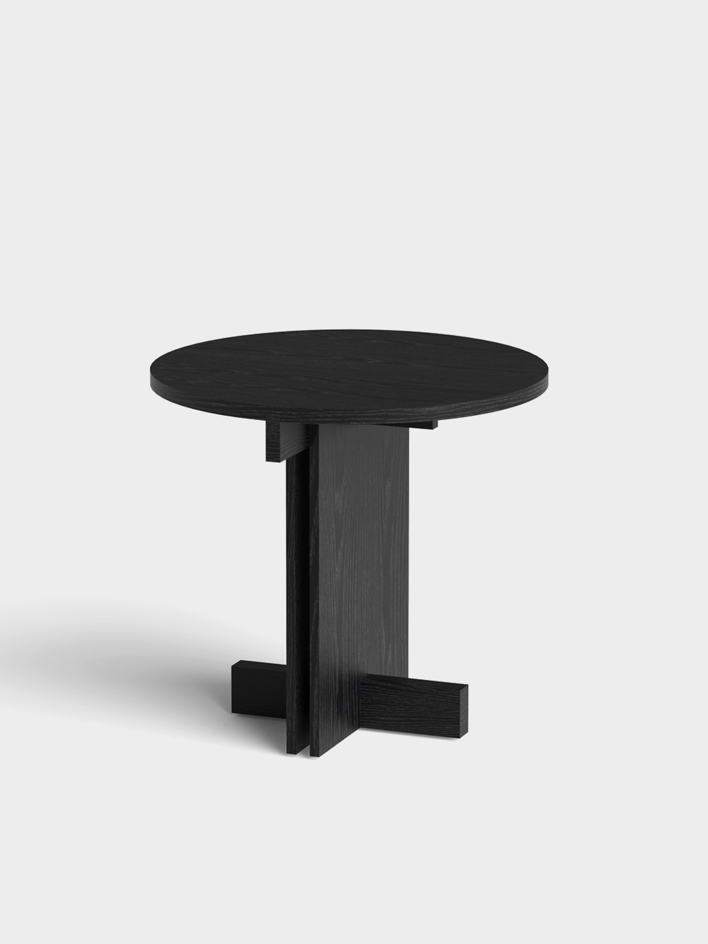 Rak Bistro Table φ80 by Francesc Rifé for Kendo in Natural Ash&nbsp;Black