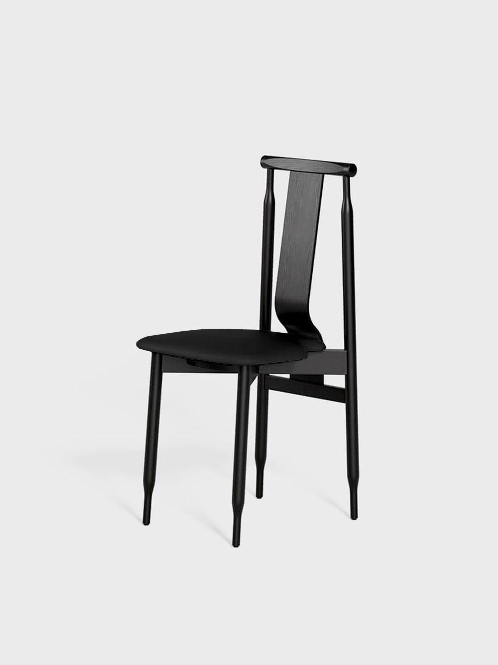 Lierna Chair by Achille and Pier Giacomo Castiglioni for Meritalia® in Ash&nbsp;Black