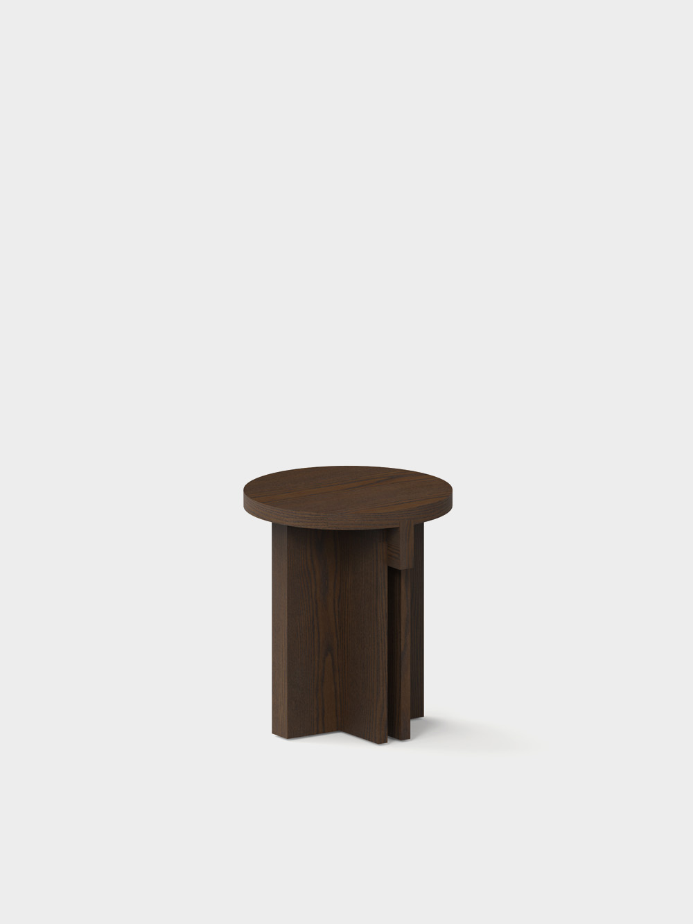 Rak Round Stool by Francesc Rifé for Kendo in Natural Ash&nbsp;Toasted