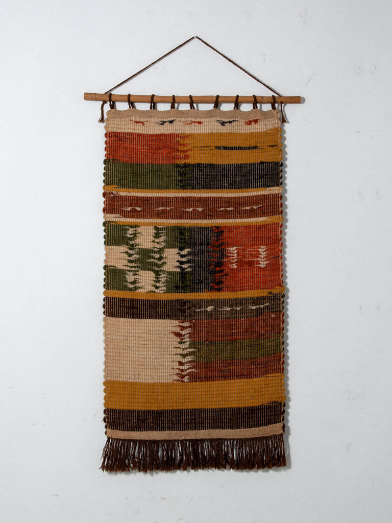 Tapestry in Fabric and Wood