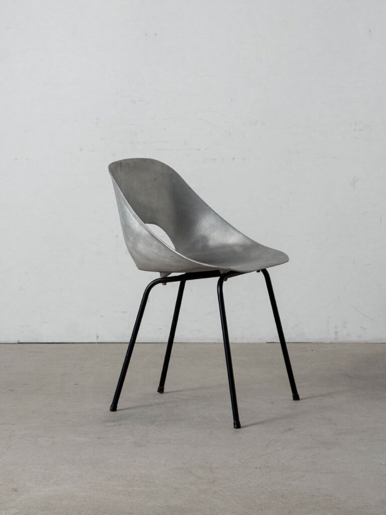 Tulip Chair by Pierre Guariche for Maison du Monde in Aluminium and Steel
