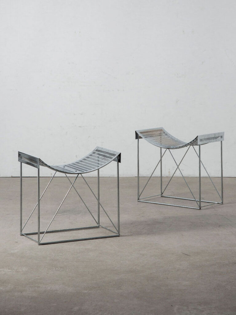 Side Chair by Teruaki Ohashi for LOUIS VUITTON in Steel