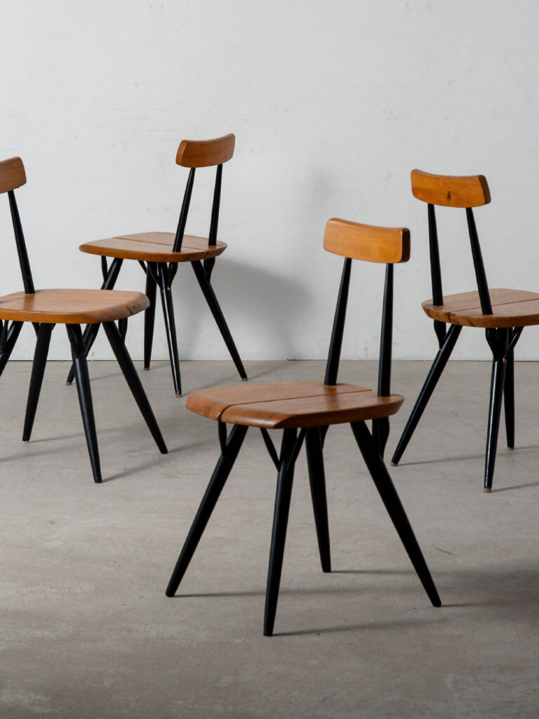 Pirkka Chair by Ilmari Tapiovaara for Laukaan Puu in Wood