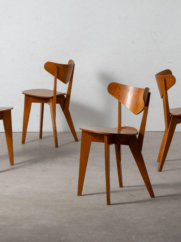 BN-1 Dining Chair by Hein Stolle for De Toekomst in Wood