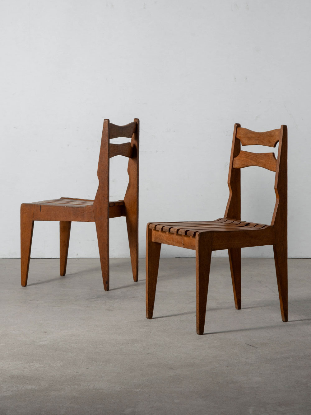 Dining Chair by Guillerme & Chambron in Wood