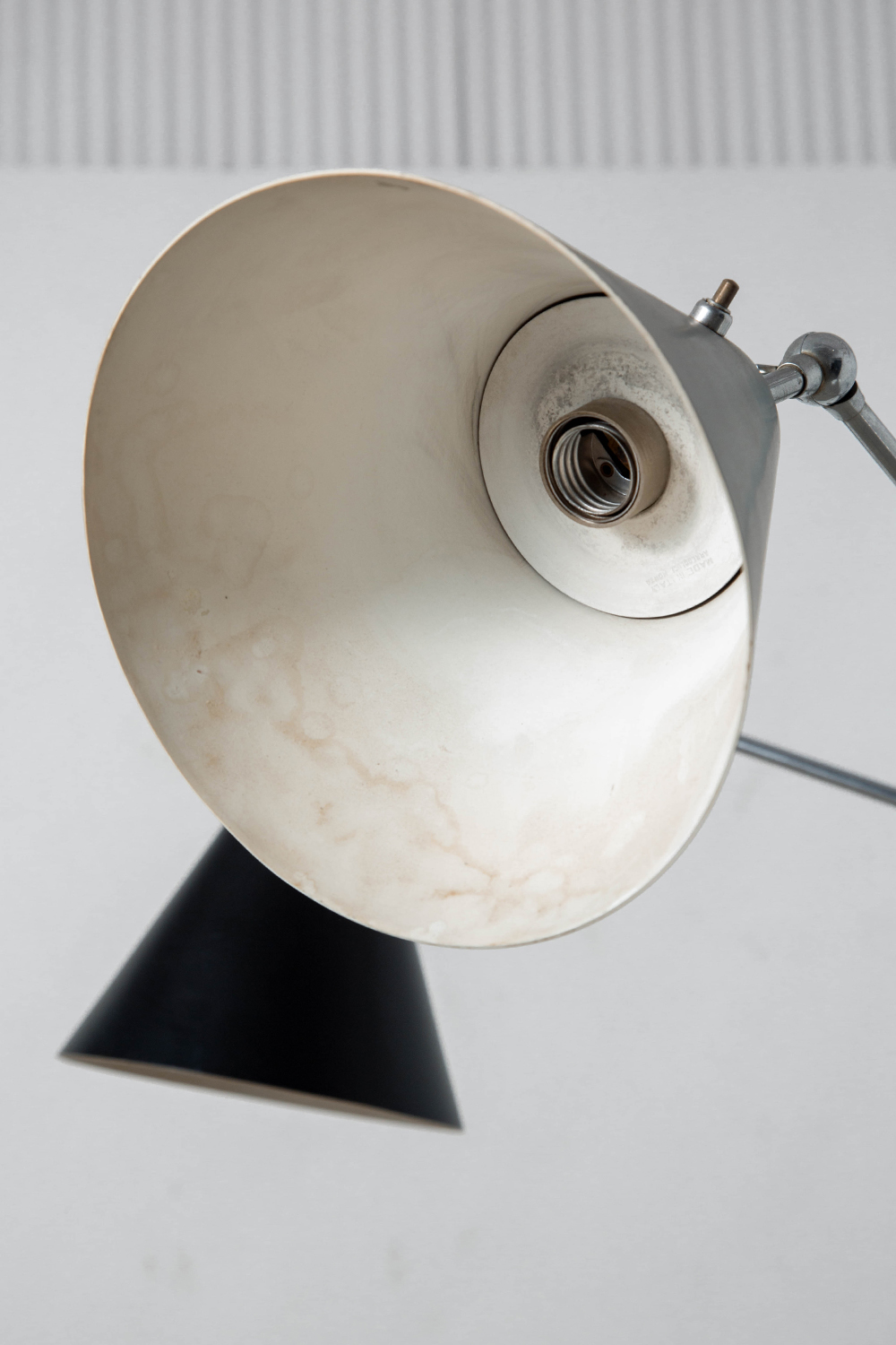 Triennale Floor Lamp by Angelo Lelii for Arredoluce in Chrome and Aluminum