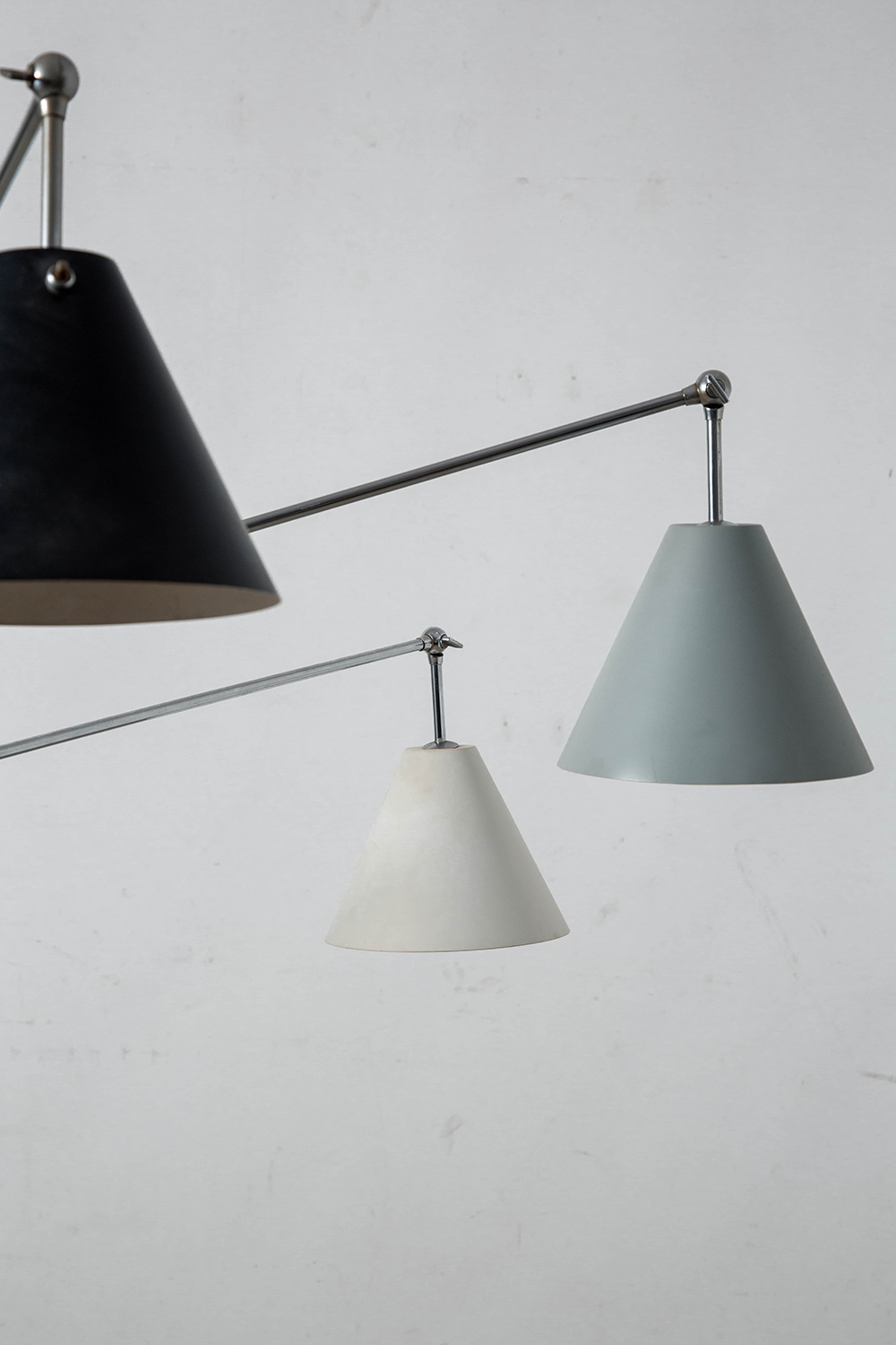 Triennale Floor Lamp by Angelo Lelii for Arredoluce in Chrome and Aluminum