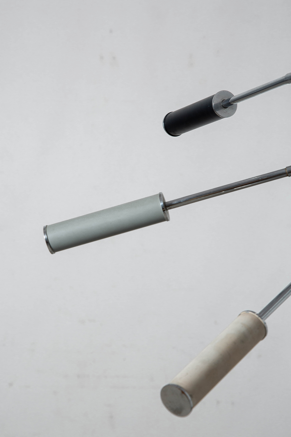 Triennale Floor Lamp by Angelo Lelii for Arredoluce in Chrome and Aluminum