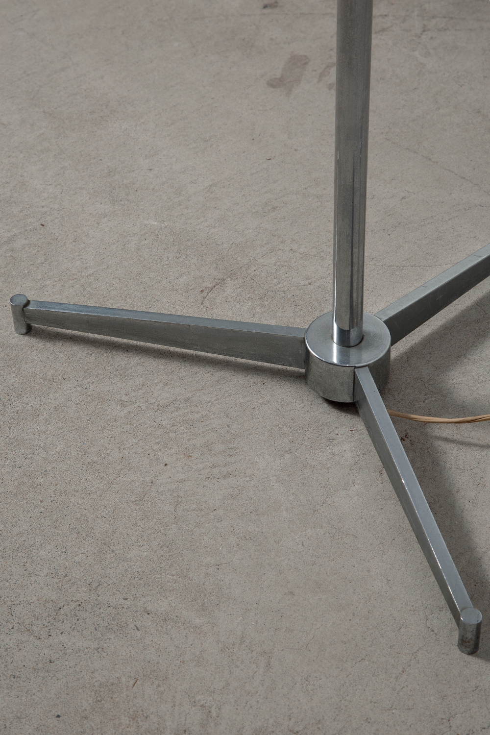 Triennale Floor Lamp by Angelo Lelii for Arredoluce in Chrome and Aluminum