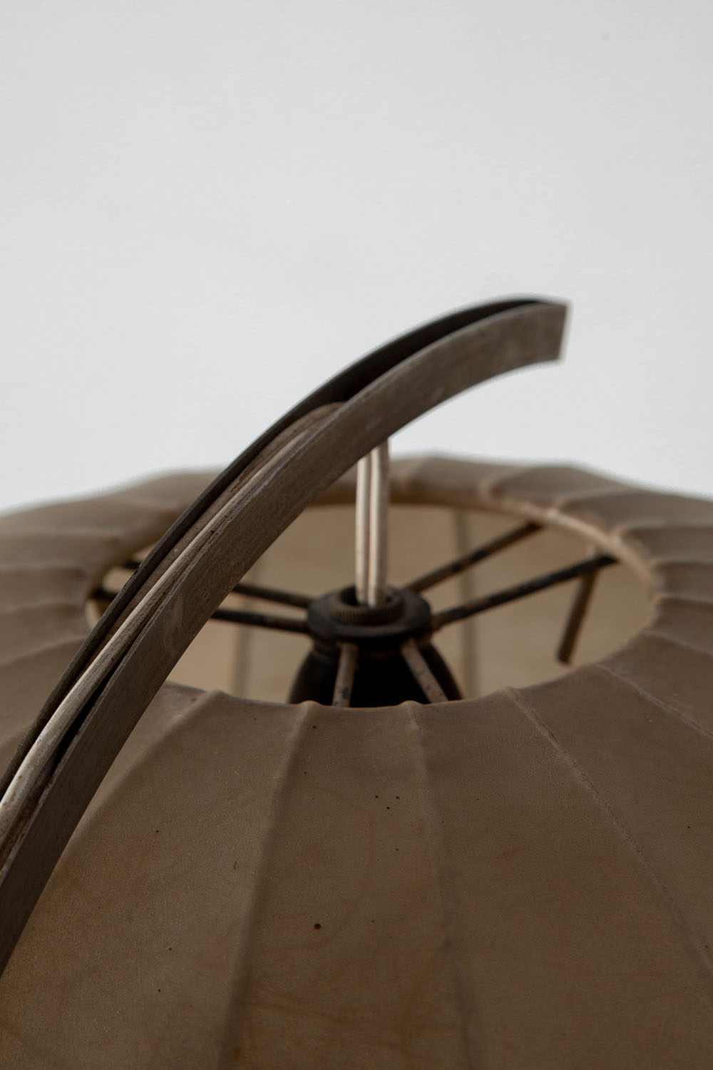 Cocoon Floor Lamp in Resin and Steel