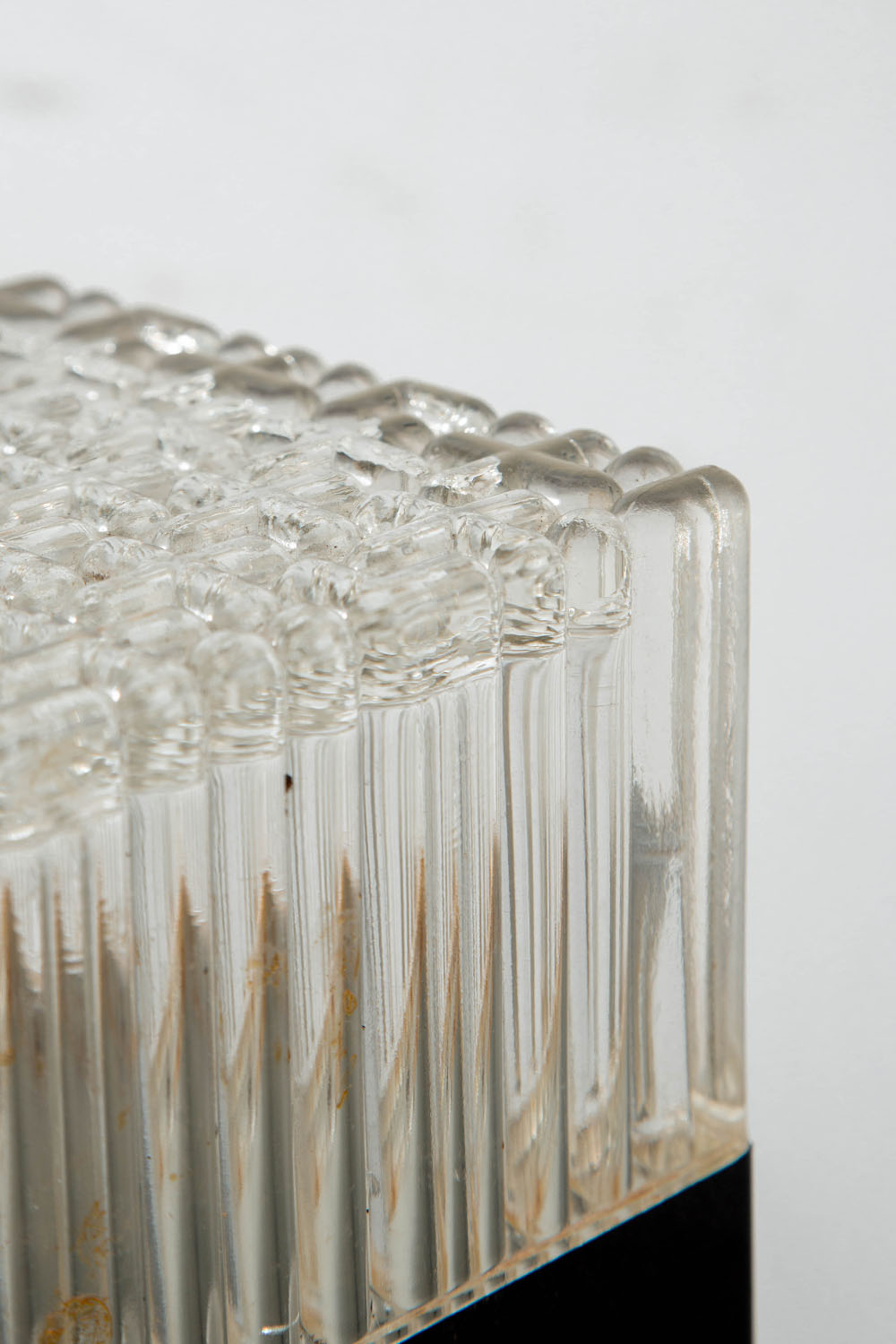 Table Lamp in Glass and Steel