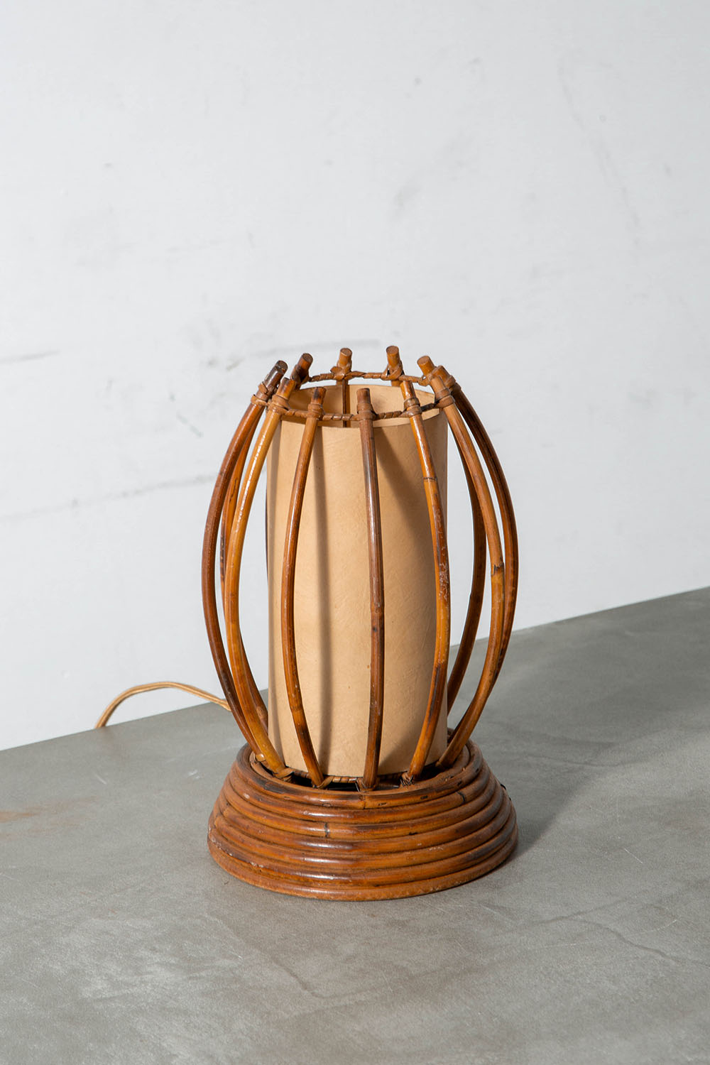 Table Lamp in Rattan