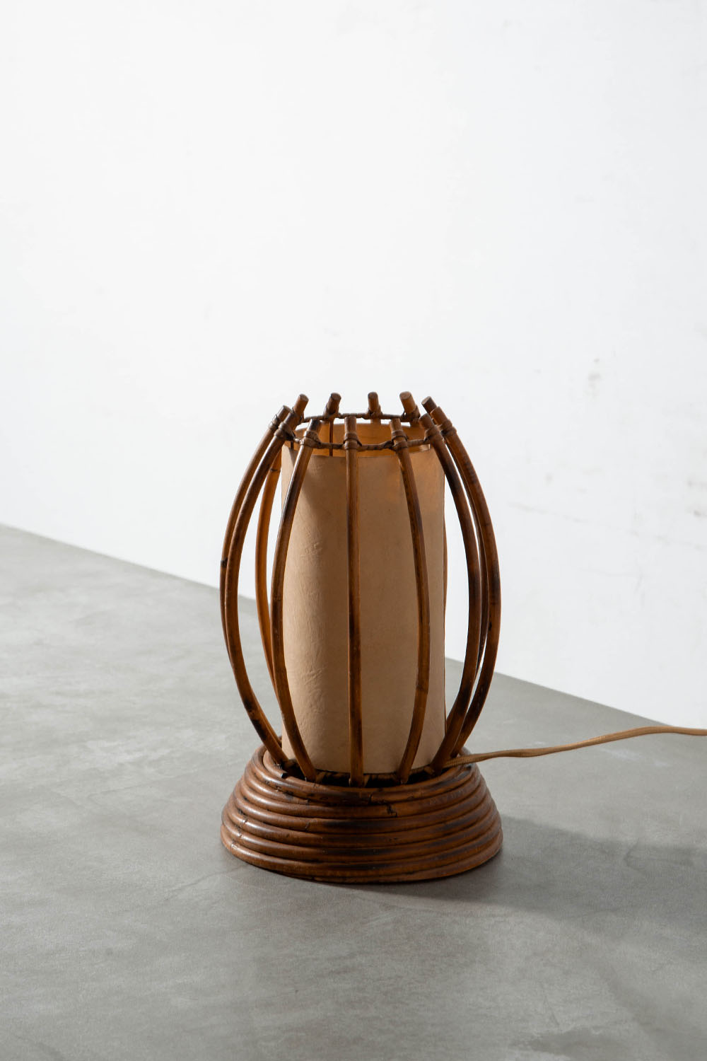 Table Lamp in Rattan