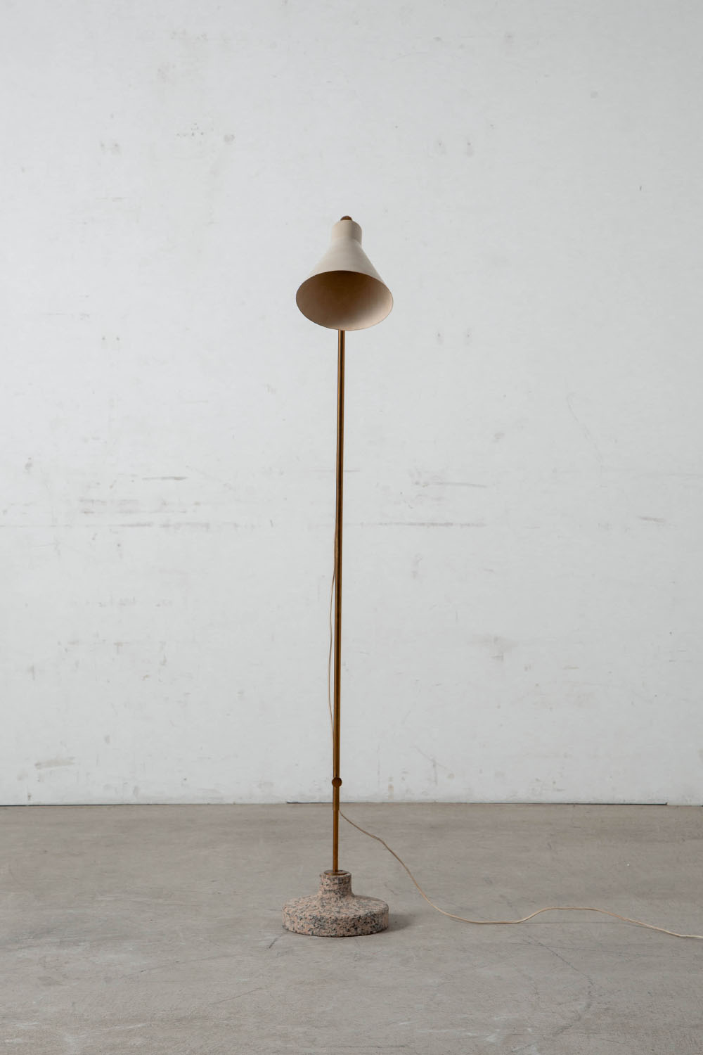 LTE3 Alzabile Floor Lamp by Ignazio Gardella for Azucena in Marble , Brass and Metal