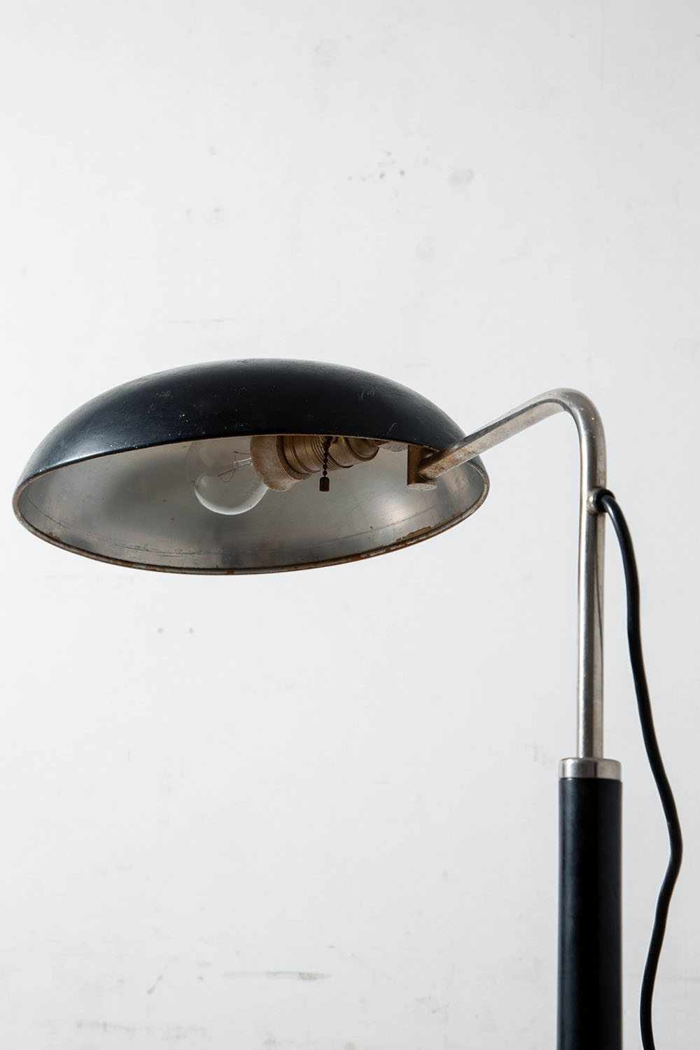 Table Lamp in Steel and Chrome