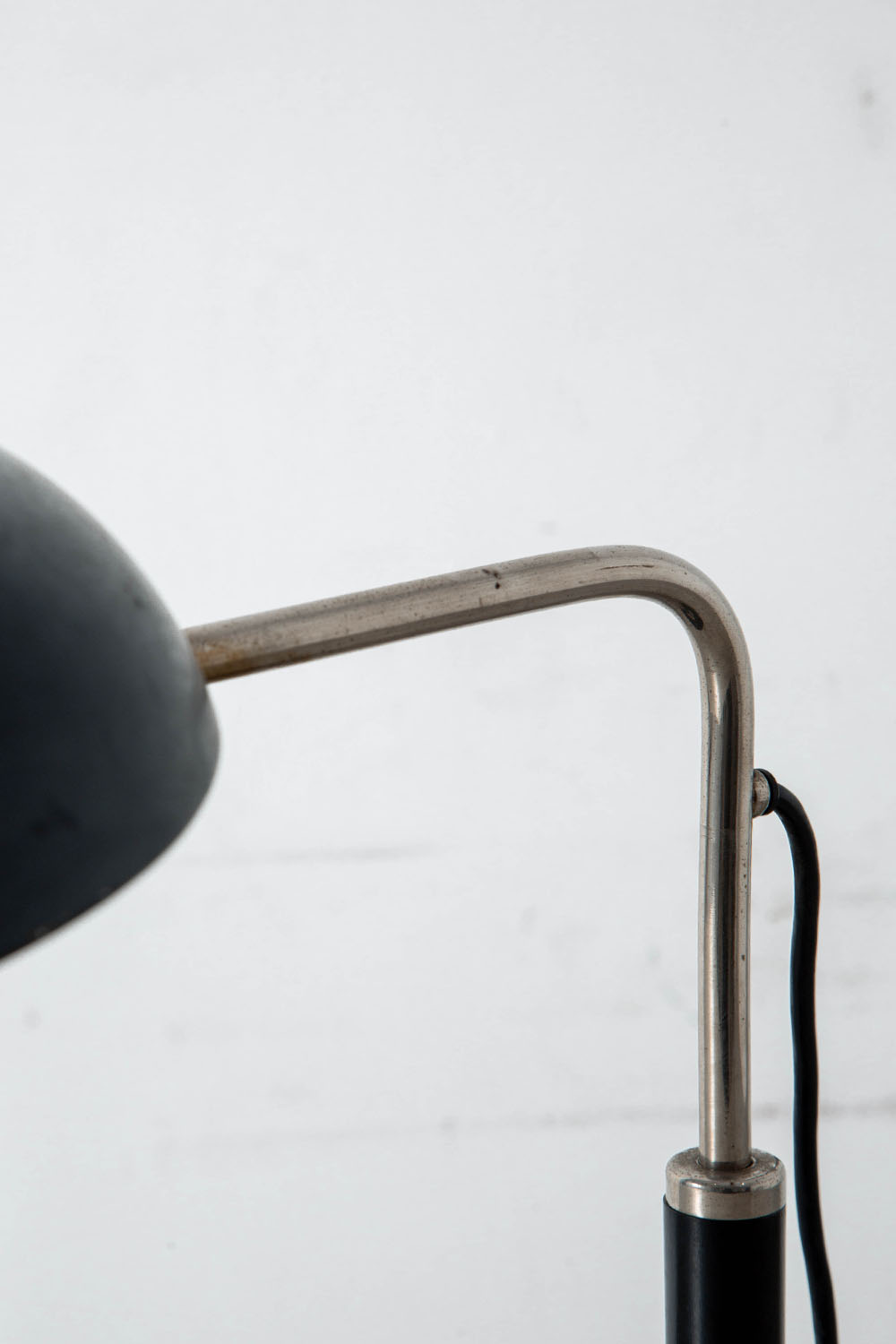 Table Lamp in Steel and Chrome
