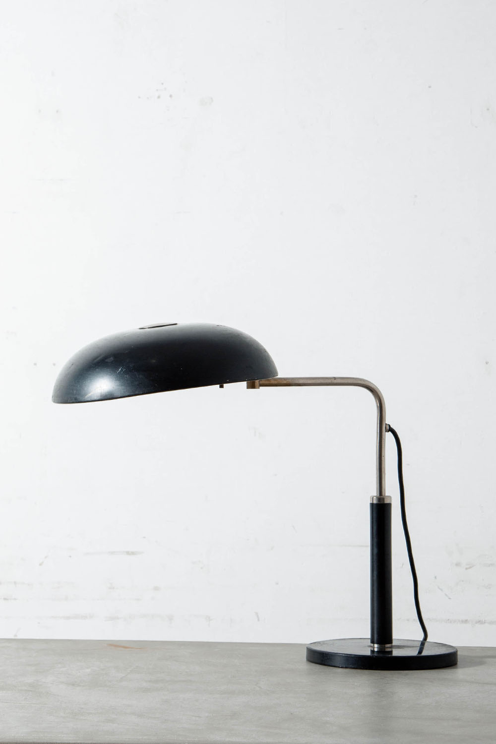 Table Lamp in Steel and Chrome