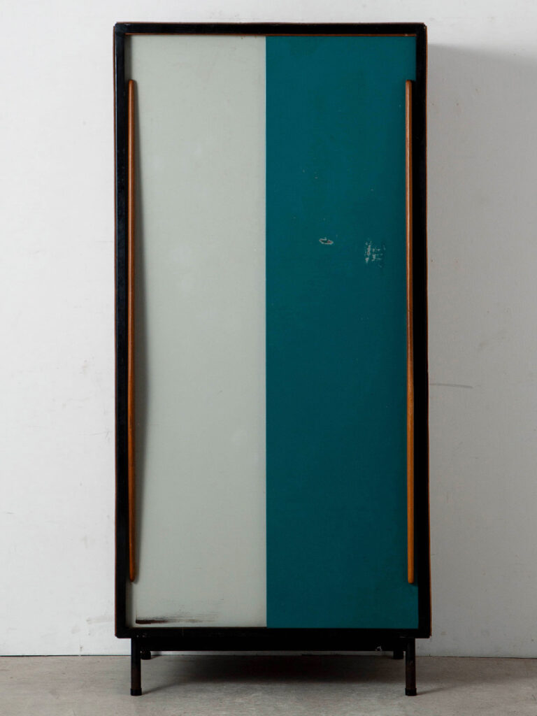 Wardrobe by Willy Van Der Meeren for Tubax in Metal and Wood