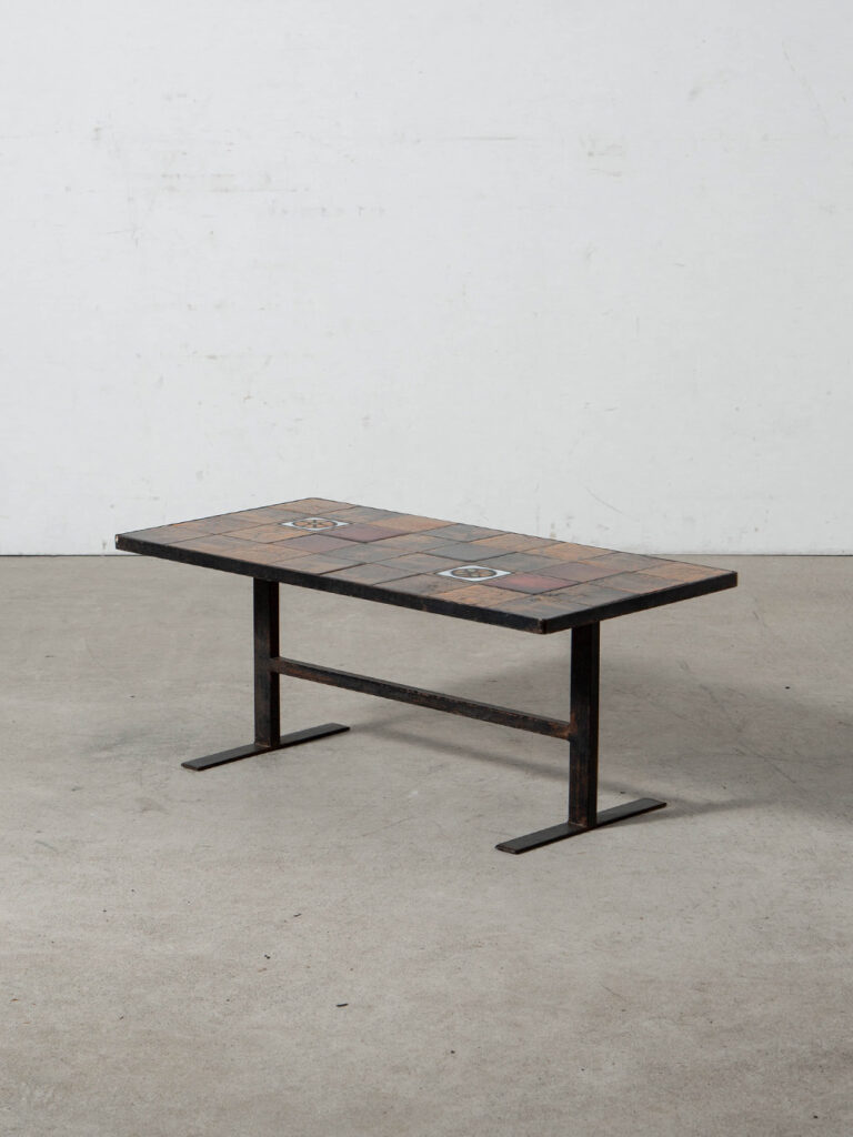 Coffee Table in Tile and Steel